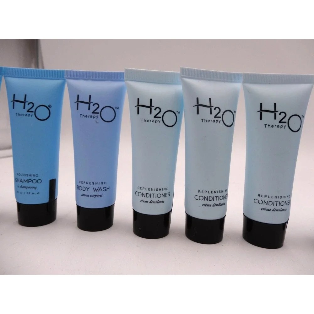 H2O Therapy Shampoo Conditioner Body Wash Travel Size NEW 15 pcs‎